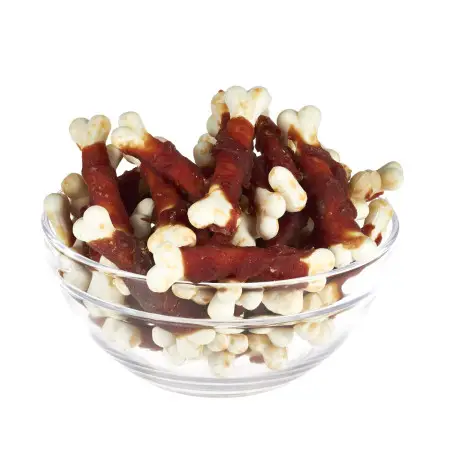 AnimAll Snack м'ясо качки на кальцієвій кістці для собак 500 г, 99548