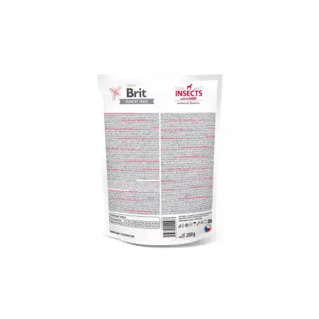 Беззернові ласощі для собак Brit Care Dog Crunchy Cracker Insects комахи, ягня та малина, 200 г