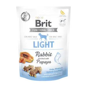 Функциональное лакомство Brit Care Light для собак, с кроликом и папаей, 150 г