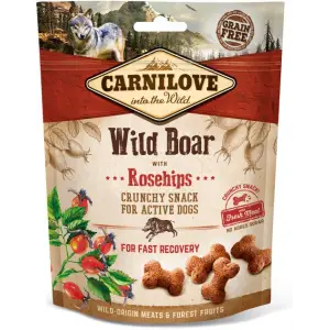 Ласощі Carnilove Dog Crunchy Snack для собак, дикий кабан та шипшина, 200 г