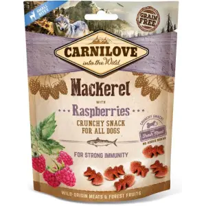 Ласощі Carnilove Dog Crunchy Snack для собак, скумбрія та малина, 200 г