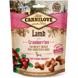 Ласощі Carnilove Dog Crunchy Snack для собак, ягня та журавлина, 200 г