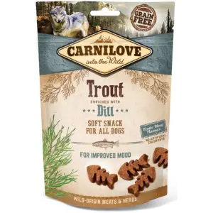Ласощі Carnilove Dog Semi Moist для собак, форель та кріп, 200 г