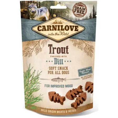 Ласощі Carnilove Dog Semi Moist для собак, форель та кріп, 200 г