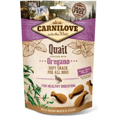 Ласощі Carnilove Dog Semi Moist для собак, перепілка та орегано, 200 г