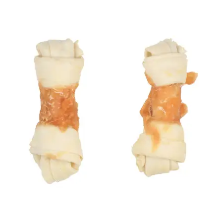 Flamingo ЖЕВАТЕЛЬНЫЕ КОСТИ ДЛЯ СОБАК ОБОБРНУТЫЕ МЯСОМ КУРИЦЫ 70 г