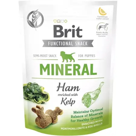 Функциональные лакомства для щенков Brit Care Functional Snack Mineral Ham с ветчиной, 150 г