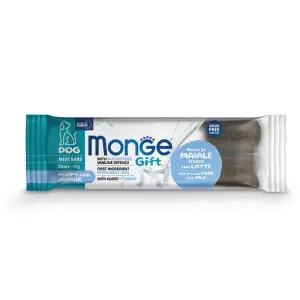 Ласощі для цуценят Monge Gift Dog Puppy and Junior свинина з молоком 40 г