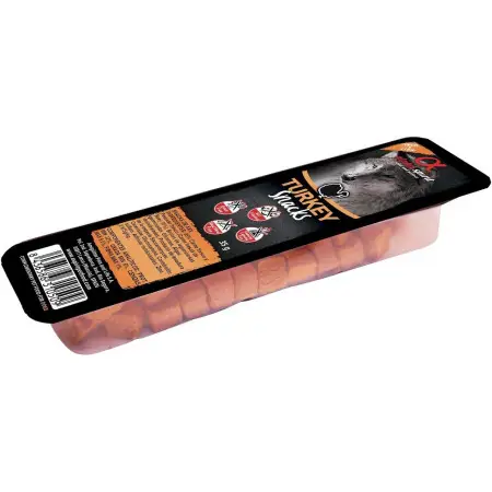 Ласощі для собак Alpha Spirit Snacks напіввологі беззернові кубики з індичкою 35 г (as4002335)