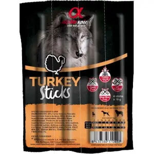 Ласощі для собак Alpha Spirit Sticks напіввологі беззернові палички з індичкою 4 шт х10 г (as5102405)