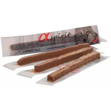 Ласощі для собак Alpha Spirit Sticks напіввологі беззернові палички з індичкою 4 шт х10 г (as5102405)