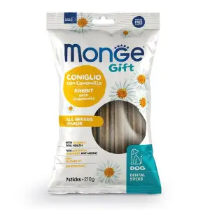Ласощі для собак Monge Gift Dog All breeds кролик з ромашкою 210 г