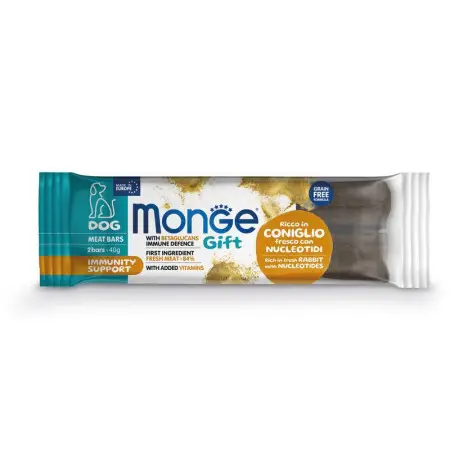 Ласощі для собак Monge Gift Dog Immunity support кролик з нуклеотидами 40 г