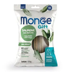 Ласощі для собак Monge Gift Dog Mini лосоcь з шавлією 120 г