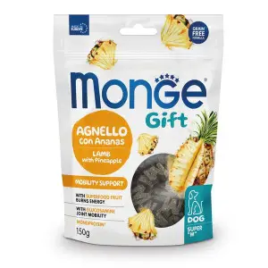 Ласощі для собак Monge Gift Dog Mobility support ягнятина з ананасами 150 г