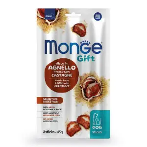 Ласощі для собак Monge Gift Dog Sensitive digestion ягня з каштанами 45 г