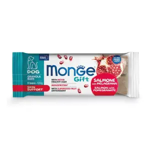 Ласощі для собак Monge Gift Dog Skin support лосось з гранатом 120 г