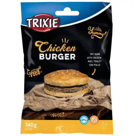 Ласощі Trixie Chicken Burger для собак Бургер з куркою 9 см 140 г