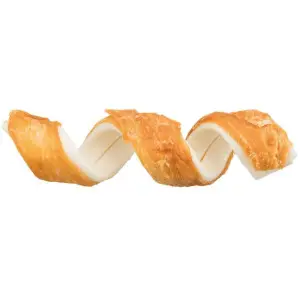 Ласощі Trixie Denta Fun Chicken Chewing Curls для собак Палички для чищення зубів сиром'ятна шкіра з куркою 15 см 110 г 3 шт