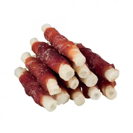 Лакомство Trixie Denta Fun Mini Chewing Rolls для собак Палочка для чистки зубов с уткой 6 см 120 г