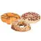 Ласощі для собак Trixie Donuts, Ласощі Trixie для собак “Donuts” Набір: качка/гарбуз/банан; тріска/полуниця/яблуко; курка натуральна шкіра d10 см, 300 г (TX-31335)