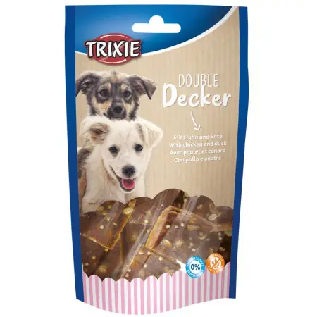 Лакомство для собак Trixie Double Decker, курица и утка, 100 г (TX-31657)