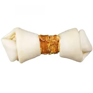 Ласощі Trixie Denta Fun для собак Кісточка для чищення зубів з куркою 11 см 70 г 2 шт
