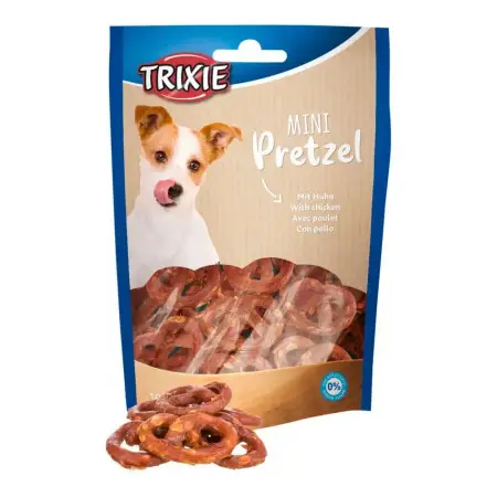 Лакомство Trixie Mini Pretzels для собак крендель с курицей 100 г