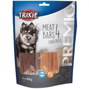 Ласощі Trixie Premio 4 Meat Bars для собак з куркою качкою бараниною та лососем 4х100 г