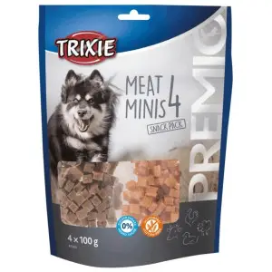 Ласощі Trixie Premio 4 Meat Minis для собак з куркою качкою яловичиною та бараниною 4х100 г