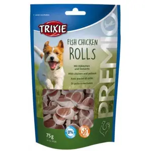 Ласощі Trixie Premio Fish Chicken Rolls для собак роли з куркою та лососем 75 г