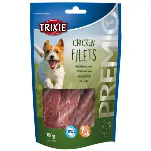 Ласощі Trixie Premio Chicken Filets для собак полоски з курячого філе 100 г