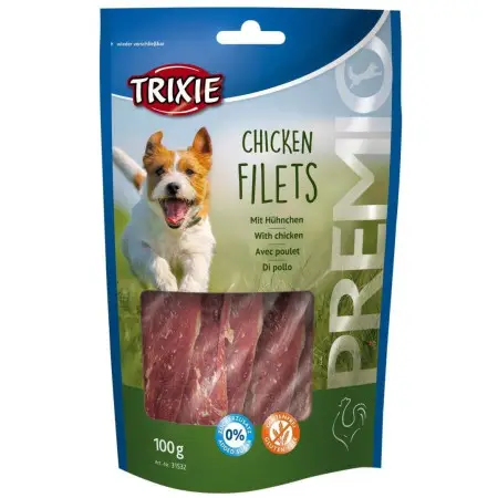 Ласощі Trixie Premio Chicken Filets для собак полоски з курячого філе 100 г