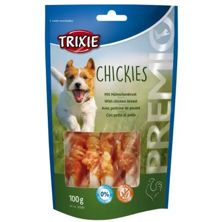 Ласощі Trixie Premio Chickies для собак збагачені кальцієм з куркою 100 г