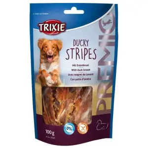 Ласощі Trixie Premio Ducky Stripes для собак шматочки з качки 100 г