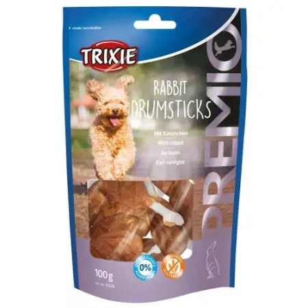Ласощі Trixie Premio Rabbit Drumsticks для собак кісточки з кроликом 100 г 8 шт