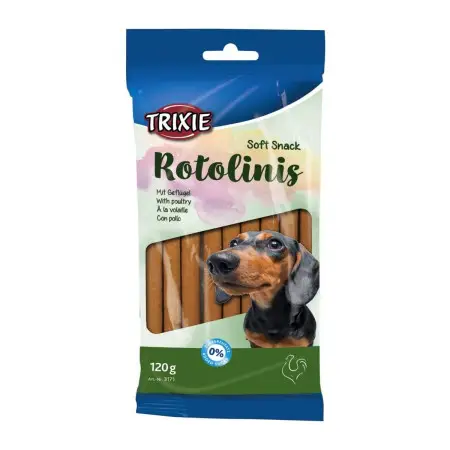 Ласощі Trixie Soft Snack Rotolinis для собак палички з м'ясом домашніх птахів 120 г