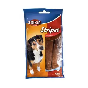 Ласощі Trixie Stripes для собак полоски з ягням 100 г