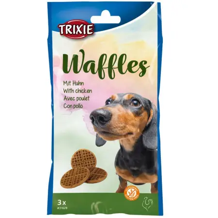 Ласощі Trixie Waffles для собак Вафлі з куркою 7 см 300 г 3 шт