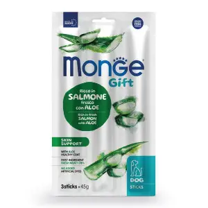 Ласощі Monge Gift Dog Skin support лосось з алое 45 г