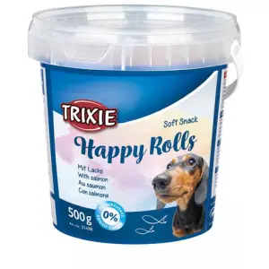 Лакомство для собак Trixie TX-31498 Soft Snack Happy Rolls с лососем 500 г