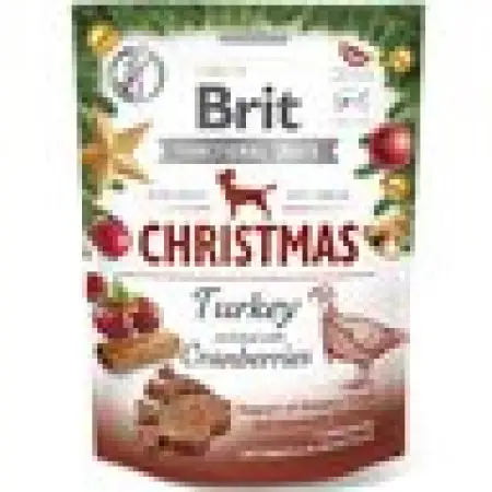 Рождественские Лакомства для собак Brit Care Dog Functional Snack Индюк и клюква 150 г