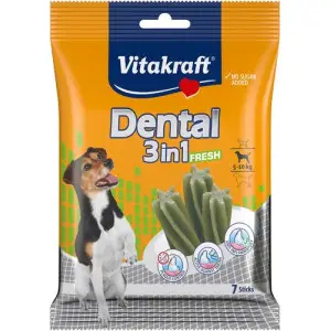 Смачні палички Vitacraft для догляду за зубами з м'ятою для собак вагою 5-10 кг, 120 г