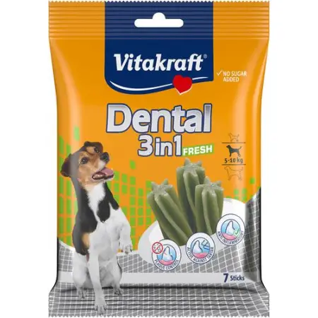 Смачні палички Vitacraft для догляду за зубами з м'ятою для собак вагою 5-10 кг, 120 г
