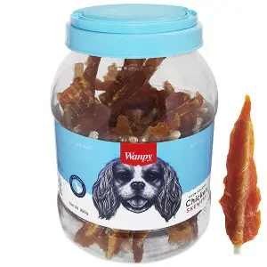 Wanpy Chicken Insert Rawhide ВАНПІ ФІЛЕ КУРКИ РУЛЕТ ласощі для собак , 0.85 кг.
