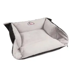 Лежак для собак та котів Pet Fashion Simon №1, (52х42х18 см), чорно-сірий