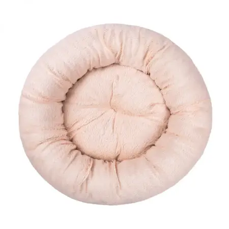 Лежак для собак та котів Pet Fashion Soft, (48х48х17 см), рожевий
