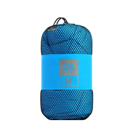 Підстилка для собак AiryVest, розмір M, 80*55 см, блакитно–чорна