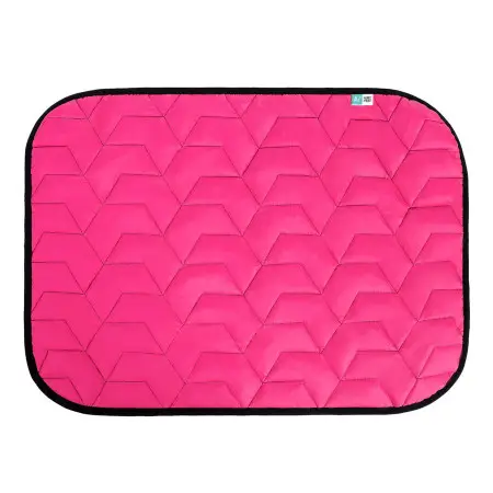 Підстилка для собак AiryVest, розмір M , 80*55 см, рожево-чорна