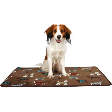 Килимок для собак Trixie FunDogs (90х68см) коричневий із собачками